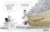Cartoon: Djokovic kicked out of Australia (small) by Broelman tagged novak,djokovic