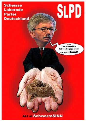 Cartoon: Ali al SchwarraSinn (medium) by cartoonist_egon tagged politic,satire,protest