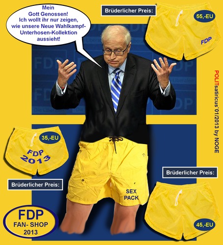 Cartoon: der sexeapel boy from the fdp (medium) by cartoonist_egon tagged fdp,brüderle,ohne,schwesterle