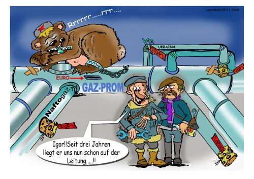 GASprom By cartoonist_egon Politics Cartoon TOONPOOL