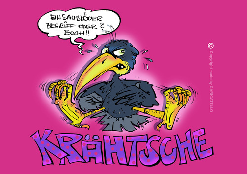 Cartoon: KrähenTOON (medium) by cartoonist_egon tagged krähen,rabenvögel,tiere,vögel