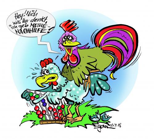 Cartoon: Nachhilfe (medium) by cartoonist_egon tagged humor,