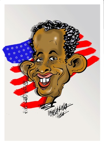 Cartoon: obama (medium) by cartoonist_egon tagged obama