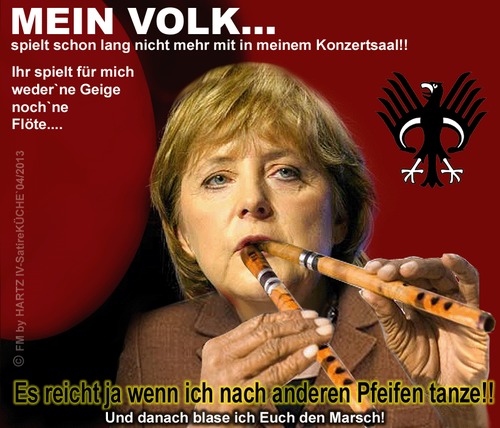 Cartoon: Politbarometer 1 (medium) by cartoonist_egon tagged politik,cdu,merkel,hartz,iv