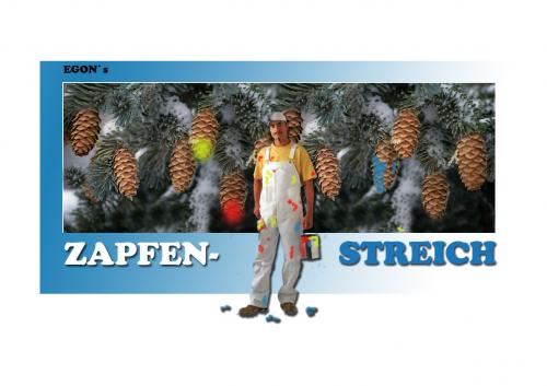 Cartoon: Zapfen-Streich (medium) by cartoonist_egon tagged fun,humor,satire