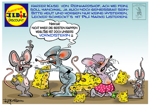 Cartoon: Aktuelle Themen (medium) by cartoonist_egon tagged gammelkäse,vorratsdatenspeicherung,cityviewmobile