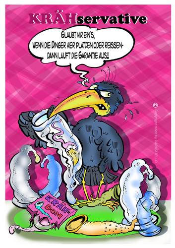 Cartoon: KRÄHENtoonFolge2 (medium) by cartoonist_egon tagged krähen,rabenvögel,tiere,vögel