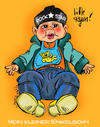 Cartoon: Mein kleiner Enkelsohn (small) by cartoonist_egon tagged ryan,enkel,kind