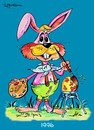 Cartoon: OsterCard (small) by cartoonist_egon tagged ostern,hase,eier,frühling,april