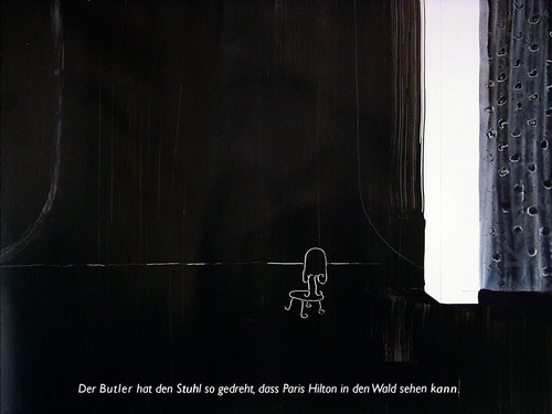 Cartoon: Paris Hiltons Butler Wald (medium) by lejeanbaba tagged paris,hilton