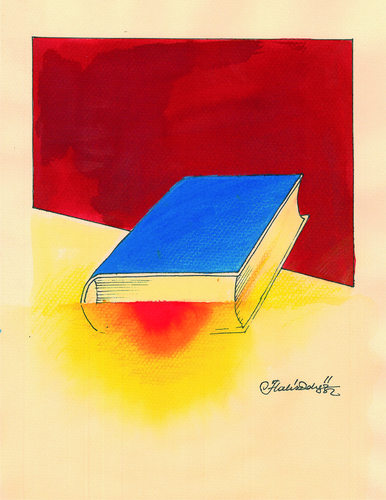 Cartoon: Bookends sun (medium) by halisdokgoz tagged bookends,sun