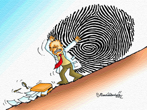 Cartoon: Crime Scene Investigation CSI (medium) by halisdokgoz tagged crime,scene,investigation,csi,dokgoz
