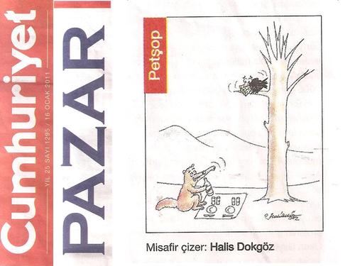 Cartoon: Cumhuriyet Pazar (medium) by halisdokgoz tagged cumhuriyet,pazar