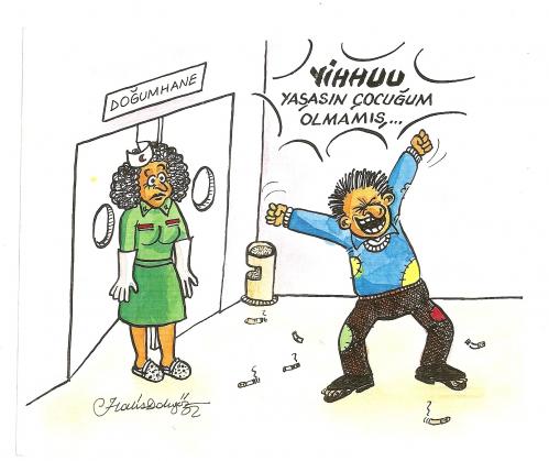 Cartoon: delivery room (medium) by halisdokgoz tagged delivery,room,halis,dokgoz
