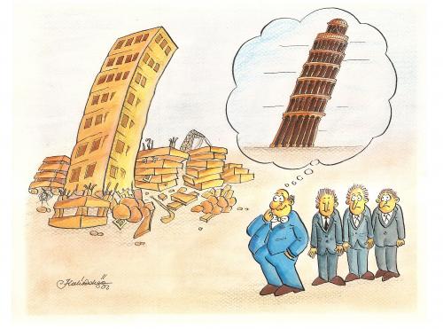 Cartoon: pisa (medium) by halisdokgoz tagged pisa