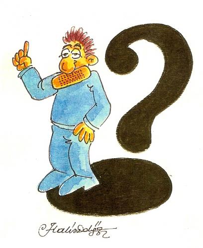 Cartoon: question (medium) by halisdokgoz tagged question