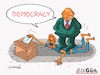Cartoon: Democracy (small) by halisdokgoz tagged ddmocracy