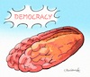 Cartoon: Democracy (small) by halisdokgoz tagged democracy,bread,brain