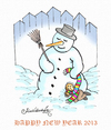 Cartoon: HAPPY NEW YEAR 2013 (small) by halisdokgoz tagged happy,new,year,2013