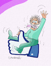 Cartoon: Like (small) by halisdokgoz tagged like