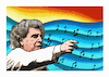 Cartoon: MIKIS THEODORAKIS (small) by halisdokgoz tagged mikis,theodorakis