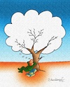 Cartoon: Thinking Hurriyet Newspaper (small) by halisdokgoz tagged thinking,hurriyet,newspaper
