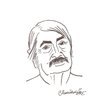 Cartoon: turhan selcuk (small) by halisdokgoz tagged turhan selcuk