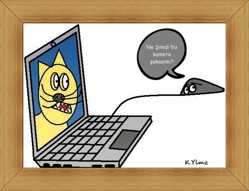 Cartoon: Cat and mouse (medium) by KenanYilmaz tagged cat,and,mouse