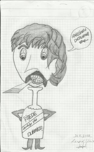 Cartoon: No drink No smoke (medium) by KenanYilmaz tagged no,drink,smoke,man,human,funny,comic,people