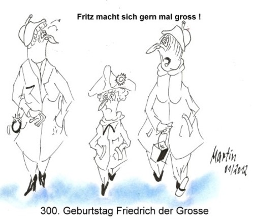 Cartoon: Der alte Fritz (medium) by quadenulle tagged cartoon