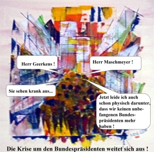 Cartoon: Die Leiden des... (medium) by quadenulle tagged cartoon