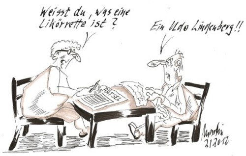 Cartoon: Likörrette (medium) by quadenulle tagged cartoon