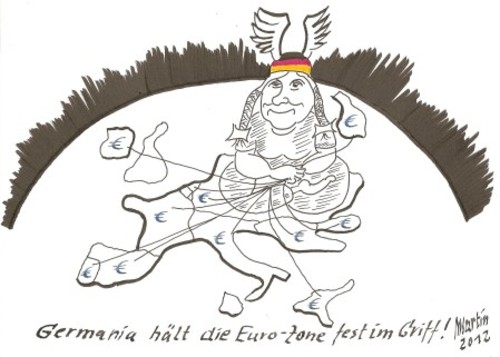 Cartoon: Rolle Deutschlands... (medium) by quadenulle tagged cartoon