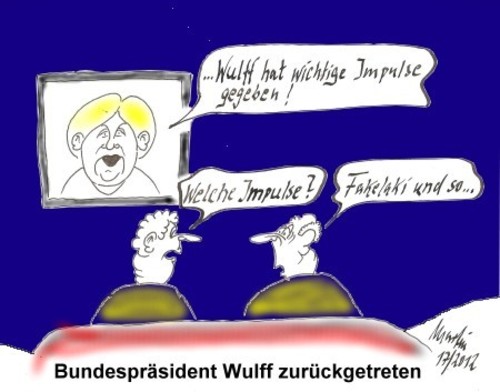 Cartoon: Rücktritt (medium) by quadenulle tagged cartoon