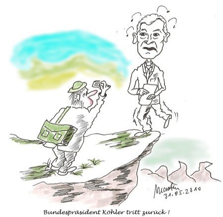 Cartoon: Rücktritt (medium) by quadenulle tagged cartoon