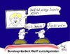 Cartoon: Rücktritt (small) by quadenulle tagged cartoon