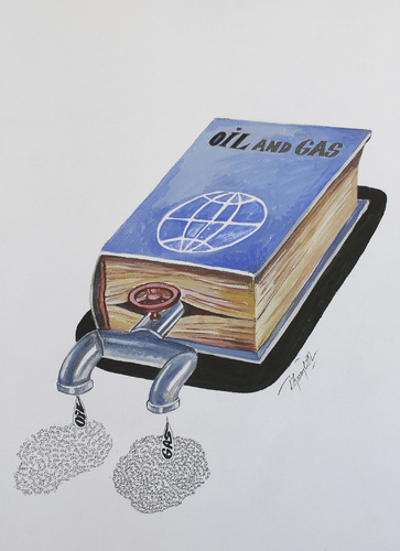 Cartoon: Oil and gas (medium) by Tural Hasanli tagged tural,hasanli