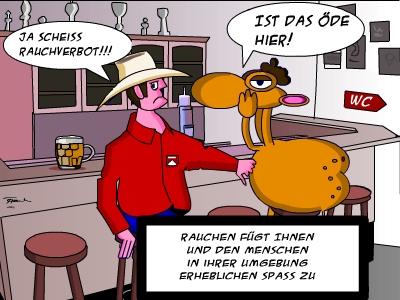 Cartoon: Rauchverbot (medium) by Tricomix tagged rauchverbot,kneipe,marlboro,camel,rauchen,zigarre,eckkneipe,streichholz,schachtel,kippe,kippen,fluppe