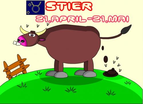 Cartoon: Stier (medium) by Tricomix tagged sternzeichen,geburtstag,stier,himmel,sonne,mond