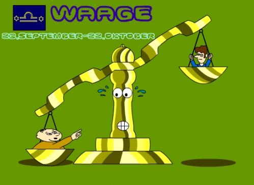 Cartoon: Waage (medium) by Tricomix tagged sternzeichen,geburtstag,wassermann,himmel,sonne,mond