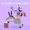 Cartoon: Die Bremer Drugmuikanten (small) by Tricomix tagged marihuana,lsd,drogen,alkohol,märchen,bremen,stadtmusikanten,gebrüder,grimm,wahrzeichen,pille,kiffen,esel,hund,katze,hahn