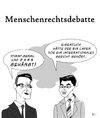 Cartoon: Menschenrechtsdebatte (small) by Tricomix tagged bundestag cdu fdp osamar bin laden terror gericht menschenrechte