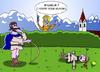 Cartoon: To Late (small) by Tricomix tagged wilhelm,tell,altdorf,switzerland,glasses,bow,arrow