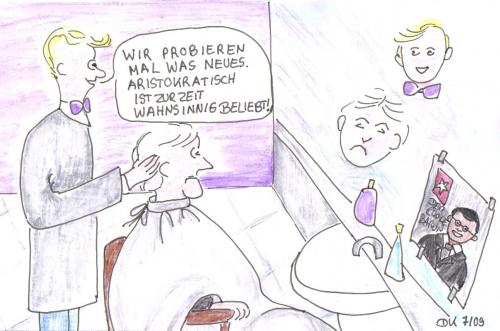 Cartoon: Aristokratisch ist beliebt (medium) by dorthe tagged steinmeier