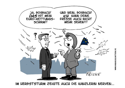 Merkel zeigt Nerven Merkel zeigt Nerven