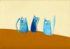 Cartoon: 3 cats (small) by diebiene tagged grimmig grantig kantig