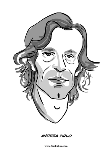 Cartoon: Andrea Pirlo (medium) by Ahmedfani tagged football,italy,pirlo