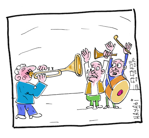 Cartoon: Der Ton macht die Musik II (medium) by Hayati tagged davul,zurna,trommel,musikinstrumenten,lustig,humor,cartoon,hayati,boyacioglu,hb,berlin,davul,zurna,trommel,musikinstrumenten,lustig,humor,cartoon,hayati,boyacioglu,hb,berlin