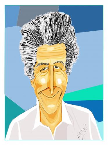 Cartoon: Dustin Hoffman (medium) by Hayati tagged dustin,hoffman,hayati,boyacioglu