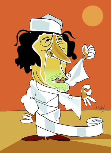 Cartoon: Gaddafi (medium) by Hayati tagged muammer,kaddafi,libya,libien,libiya,gaddafi,oberst,baskan,diktatör,krisis,kriz,hayati,boyacioglu,libya,gaddafi